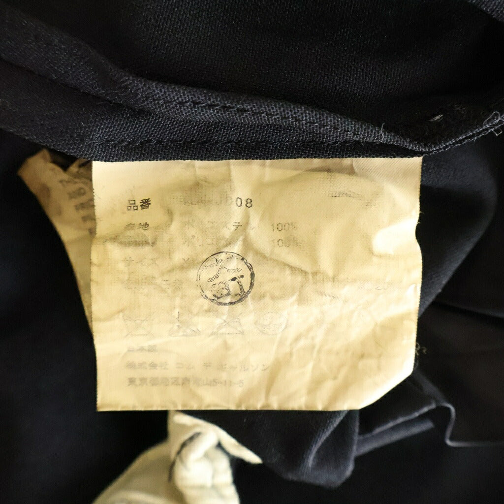 COMME des GARCONS COMME des GARCONS(コムデギャルソンコムデギャルソン) 13SS AD2012 丸襟 ショートテーラードジャケット レディース ブラック RK-J008
