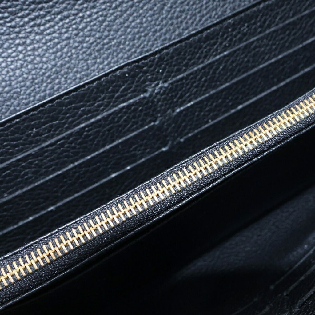 LOUIS VUITTON(ルイヴィトン) モノグラム アンプラント ポルトフォイユ サラ レザーロングウォレット 長財布 ブラック CA0281 M61182