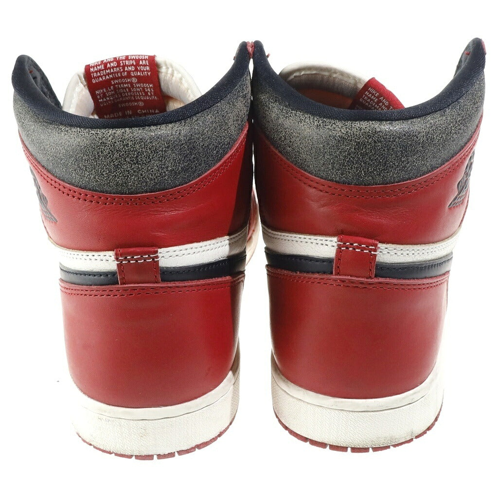 NIKE(ナイキ) AIR JORDAN HIGH OG LOST&FOUND CHICAGO エアジョーダン 1 ロストアンドファウンド シカゴ ハイカットスニーカー レッド/ホワイト/ブラック US12/30cm DZ5485-612