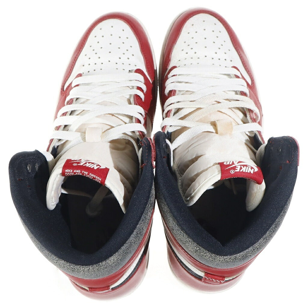 NIKE(ナイキ) AIR JORDAN HIGH OG LOST&FOUND CHICAGO エアジョーダン 1 ロストアンドファウンド シカゴ ハイカットスニーカー レッド/ホワイト/ブラック US12/30cm DZ5485-612