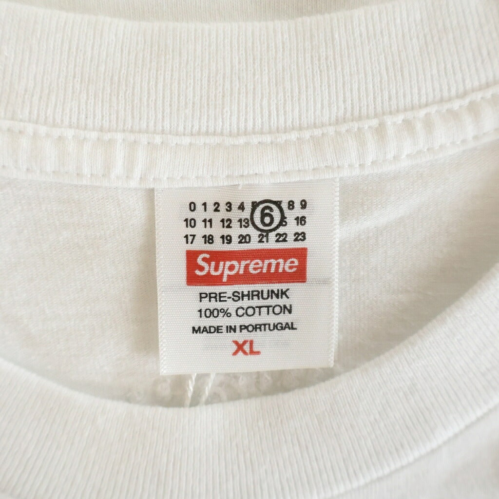 SUPREME(シュプリーム) 26SS ×MM6 Maison Margiela Money S/S Top エムエムシックスメゾンマルジェラ マニー クルーネック半袖Tシャツ カットソー ホワイト