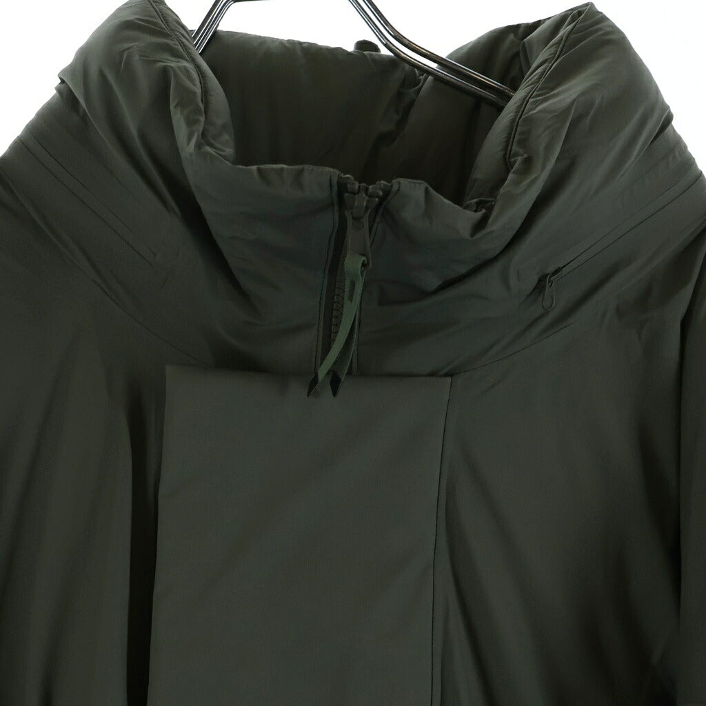 HYKE(ハイク) 23AW PERTEX PUFF PARKA パーテック パフパーカー ナイロン 中綿ジャケット カーキ 232-17384