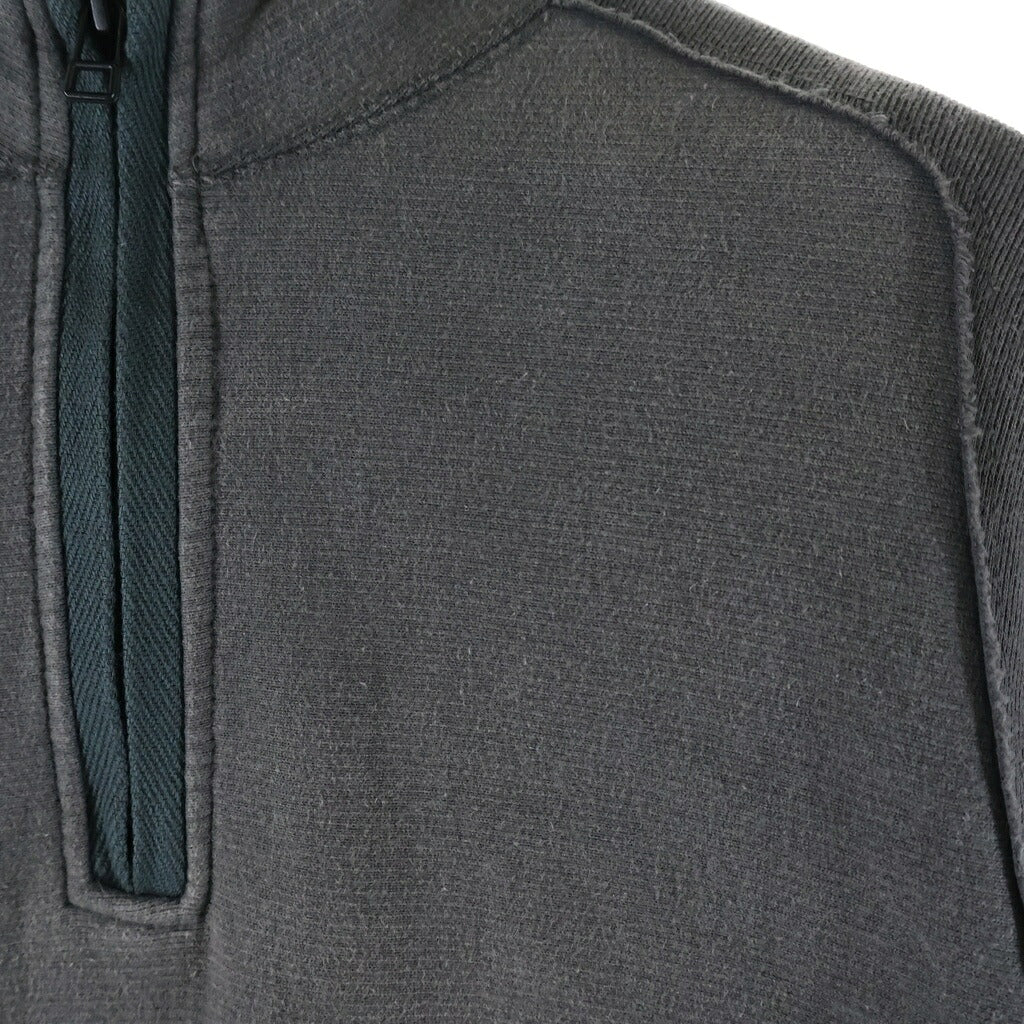 JIAN YE(ジェン イェ) 23AW SOLID ZIPTOP ソリッド ハーフジップ スウェットトレーナー グレー 23AW-ZIPTOP