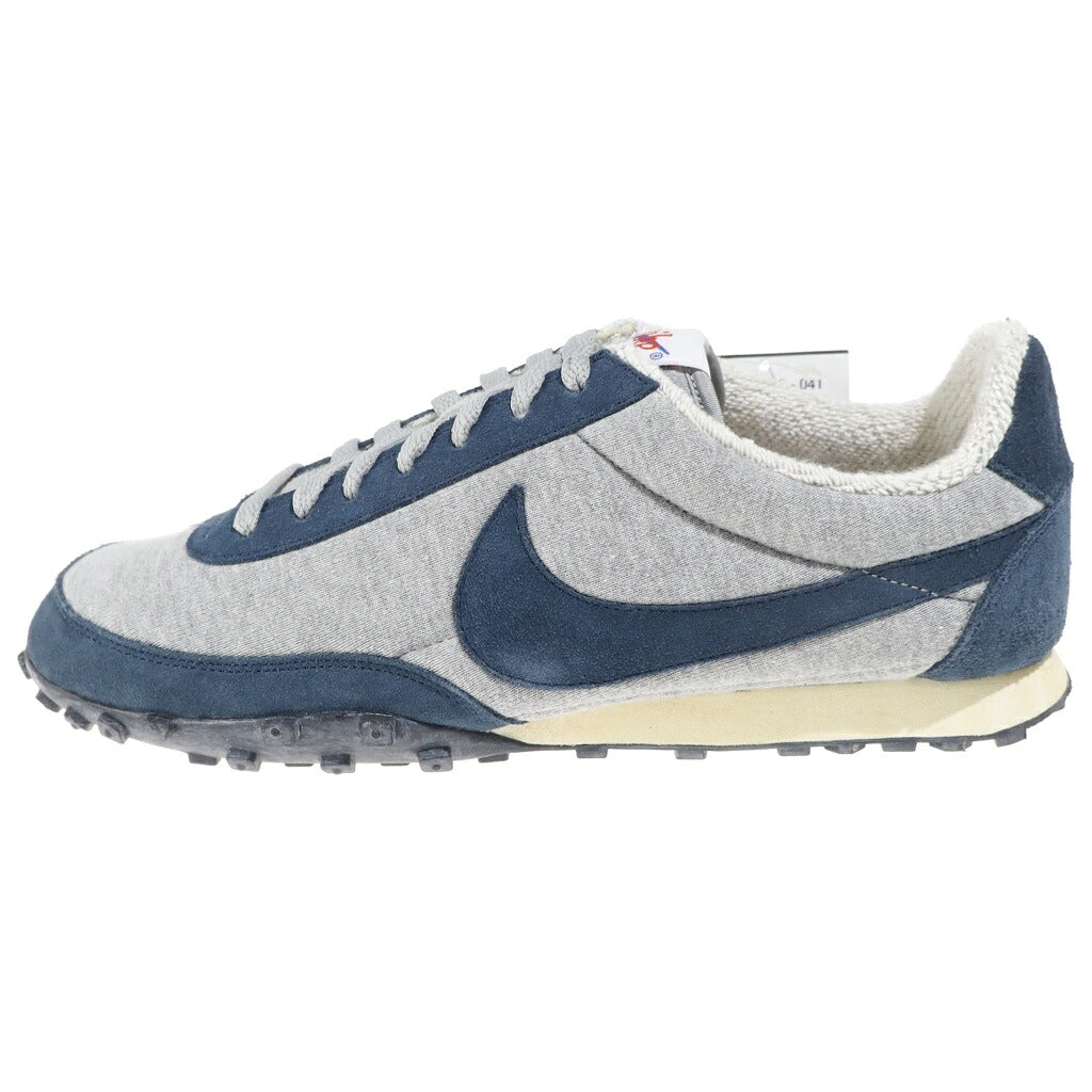 NIKE(ナイキ) 【観賞用 2013年製】×LOOPWHEELER WAFFLE RACER PRM ループウィラー ワッフル レーサー プレミアム ローカットスニーカー グレー/ネイビー US11/29cm 637988-041