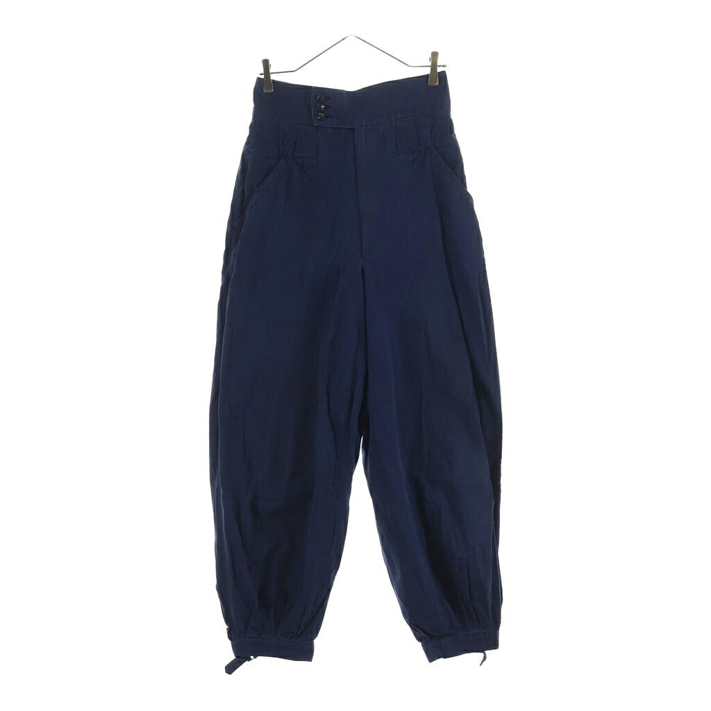 COMME des GARCONS HOMME PLUS(コムデギャルソンオムプリュス) 80-90S ARCHIVE アーカイブ サンプル品 リネン混 バルーンパンツ ネイビー