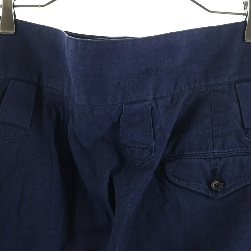 COMME des GARCONS HOMME PLUS(コムデギャルソンオムプリュス) 80-90S ARCHIVE アーカイブ サンプル品 リネン混 バルーンパンツ ネイビー