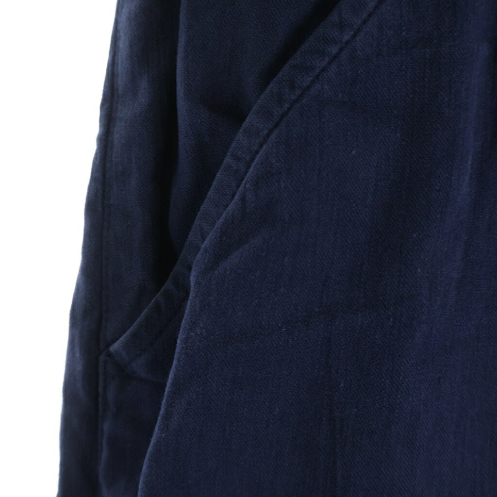 COMME des GARCONS HOMME PLUS(コムデギャルソンオムプリュス) 80-90S ARCHIVE アーカイブ サンプル品 リネン混 バルーンパンツ ネイビー