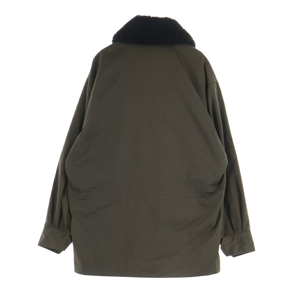 COMME des GARCONS HOMME(コムデギャルソンオム) 90-00S ARCHIVE アーカイブ 田中オム期 銀タグ デカオム マリアエンブロイダリー ボアカラー デッキジャケット ブラウン