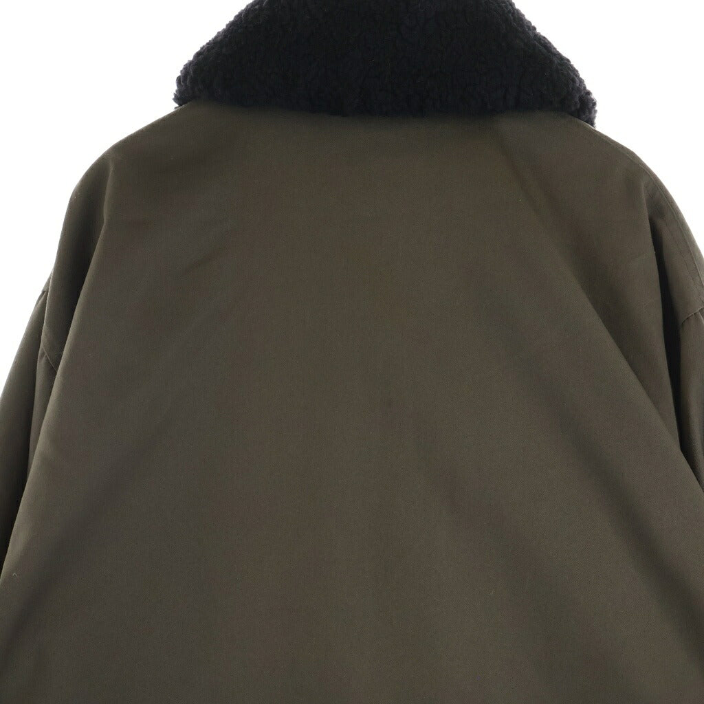 COMME des GARCONS HOMME(コムデギャルソンオム) 90-00S ARCHIVE アーカイブ 田中オム期 銀タグ デカオム マリアエンブロイダリー ボアカラー デッキジャケット ブラウン
