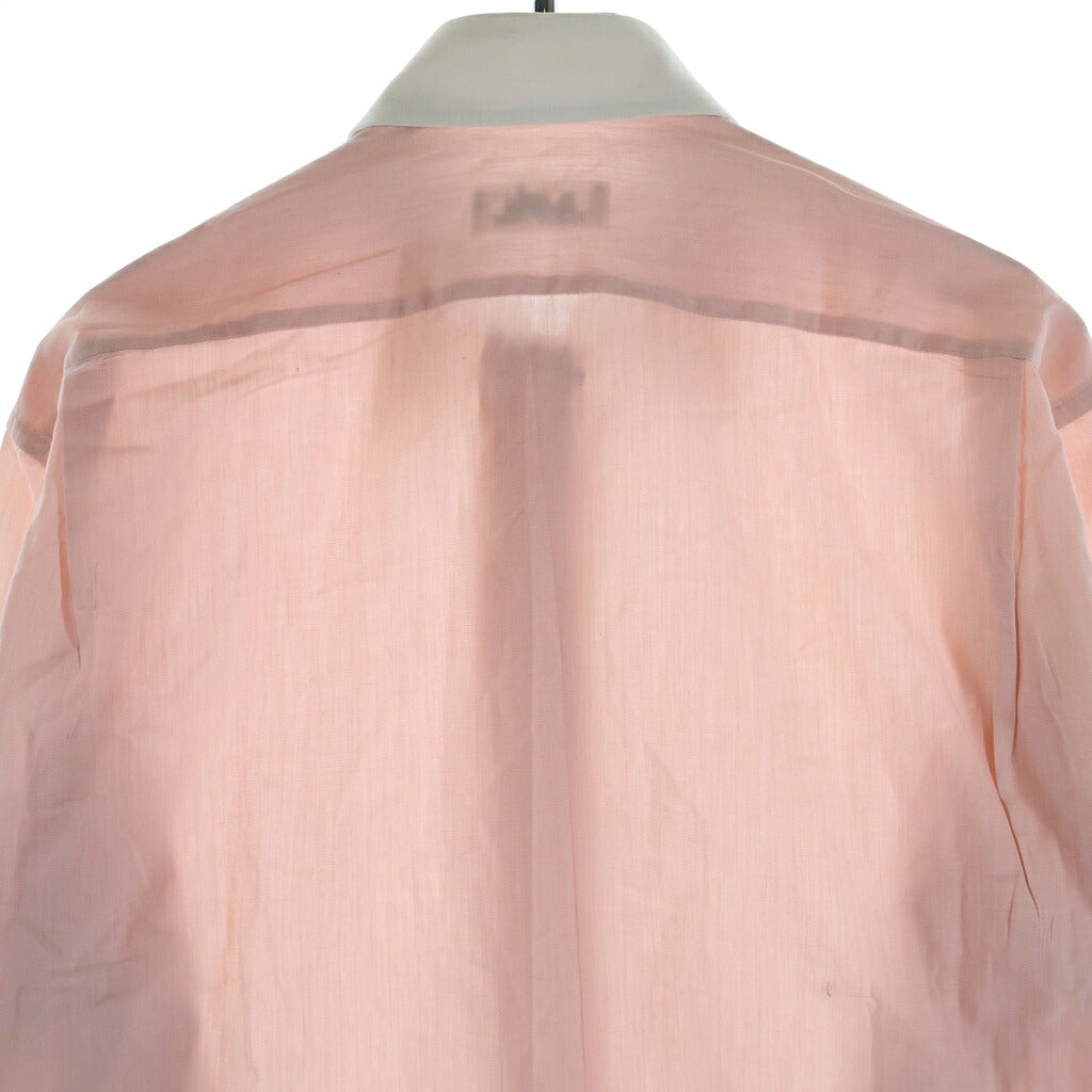 HERMES(エルメス) 80S VINTAGE ヴィンテージ 長袖クレリックシャツ ピンク