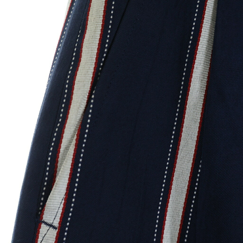 COMME des GARCONS HOMME PLUS(コムデギャルソンオムプリュス) 80-90S ARCHIVE アーカイブ サンプル品 マルチストライプ テーパードパンツ ネイビー