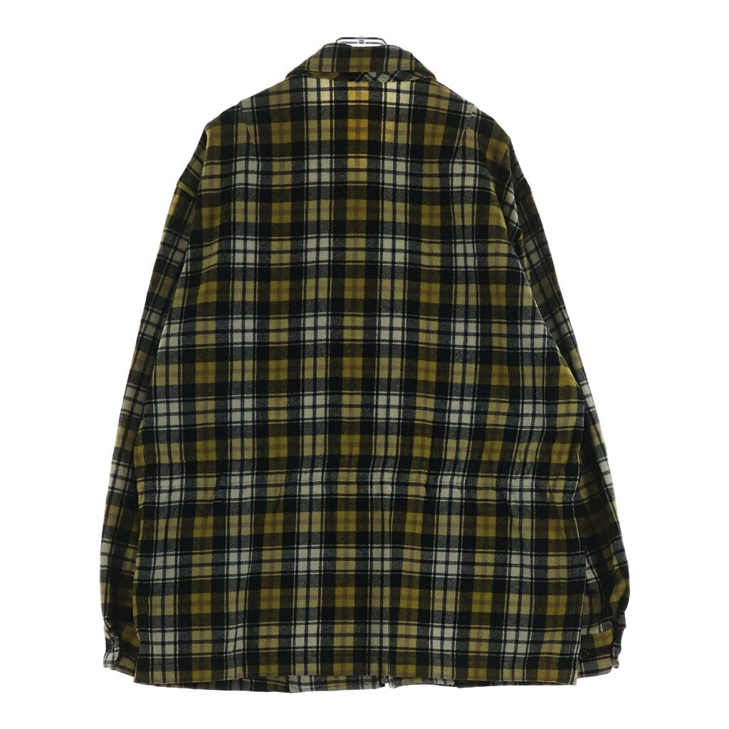 COMME des GARCONS HOMME PLUS(コムデギャルソンオムプリュス) 80-90S ARCHIVE アーカイブ ウール チェックジップアップジャケット イエロー PJ-050940