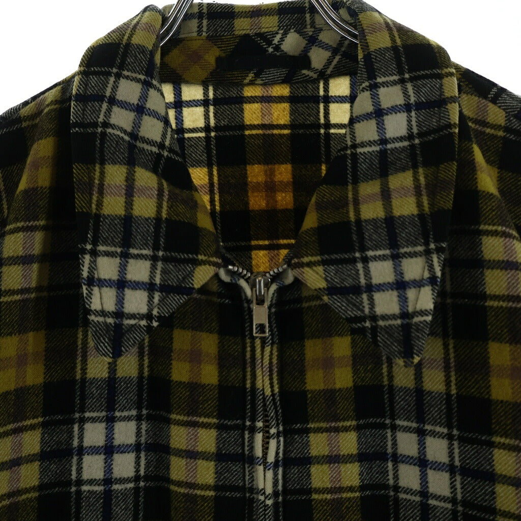 COMME des GARCONS HOMME PLUS(コムデギャルソンオムプリュス) 80-90S ARCHIVE アーカイブ ウール チェックジップアップジャケット イエロー PJ-050940