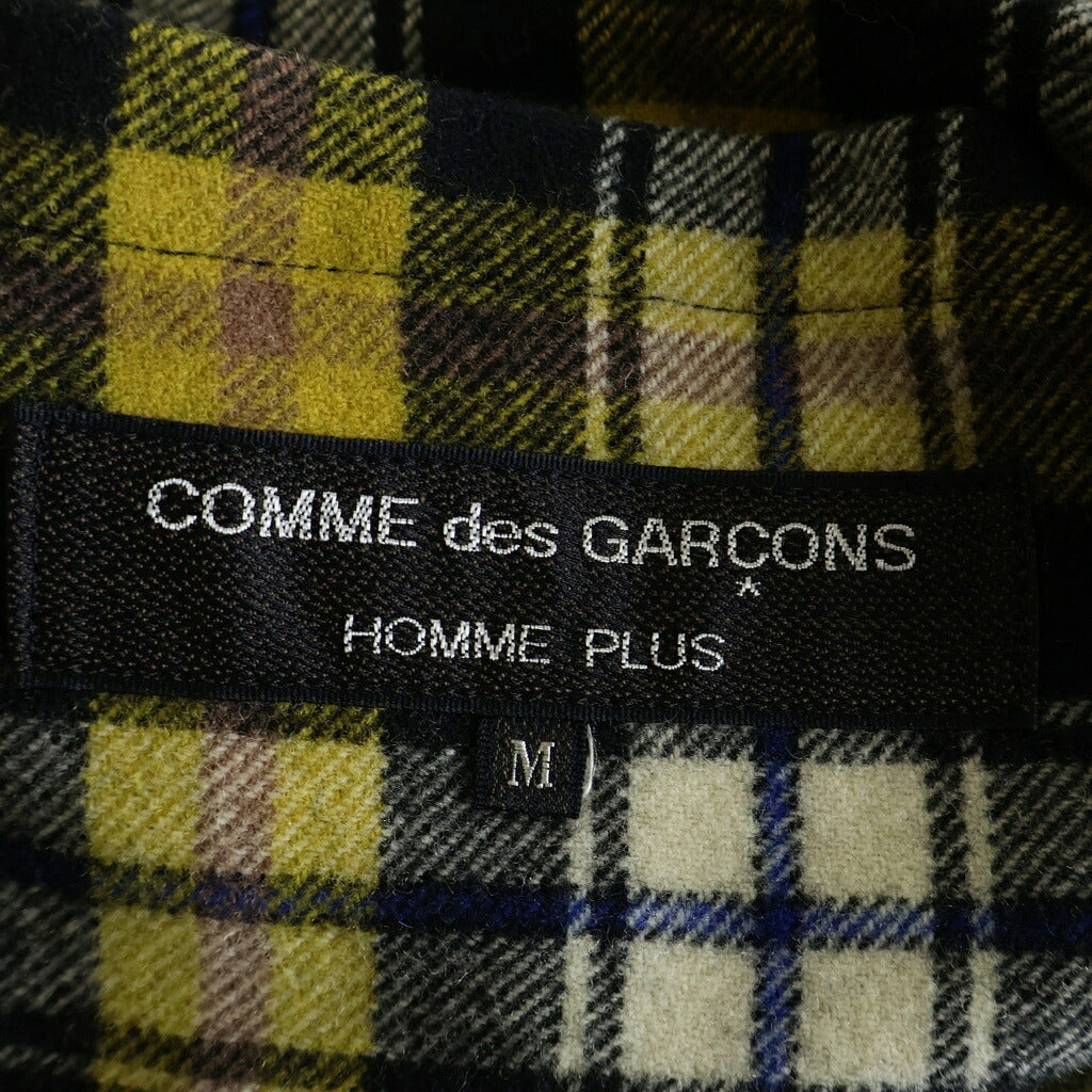 COMME des GARCONS HOMME PLUS(コムデギャルソンオムプリュス) 80-90S ARCHIVE アーカイブ ウール チェックジップアップジャケット イエロー PJ-050940