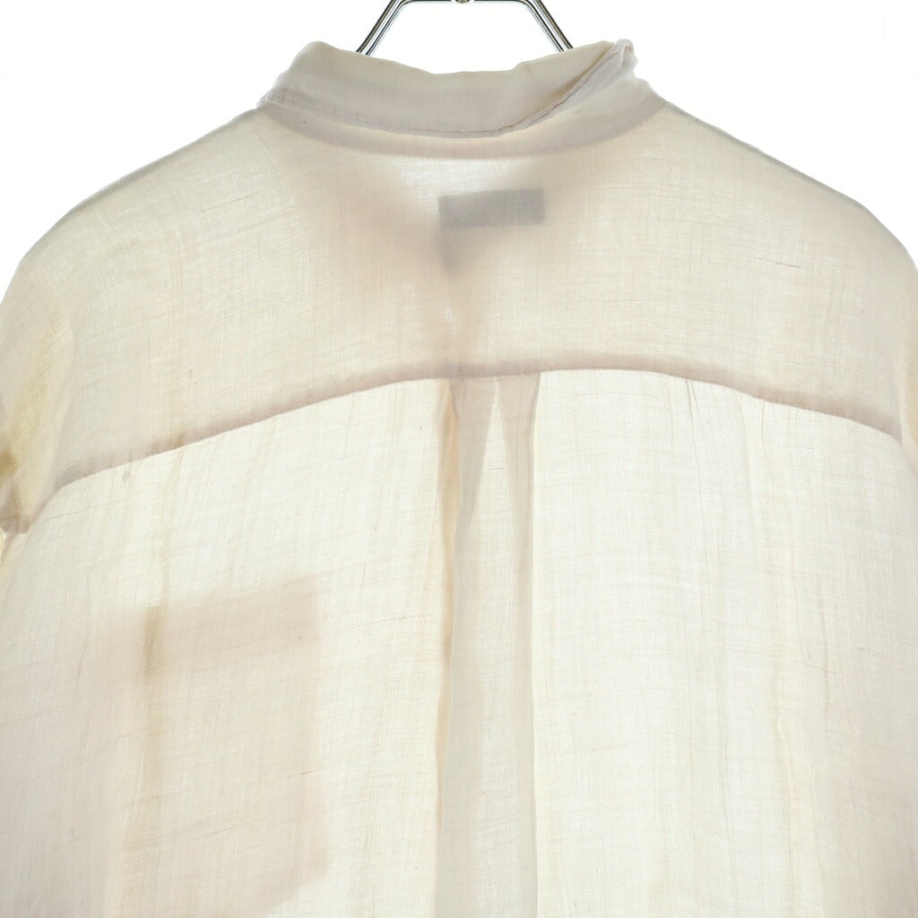 COMME des GARCONS HOMME(コムデギャルソンオム) 90-00S ARCHIVE アーカイブ 田中オム期 銀タグ 縮絨 長袖シャツ ホワイト