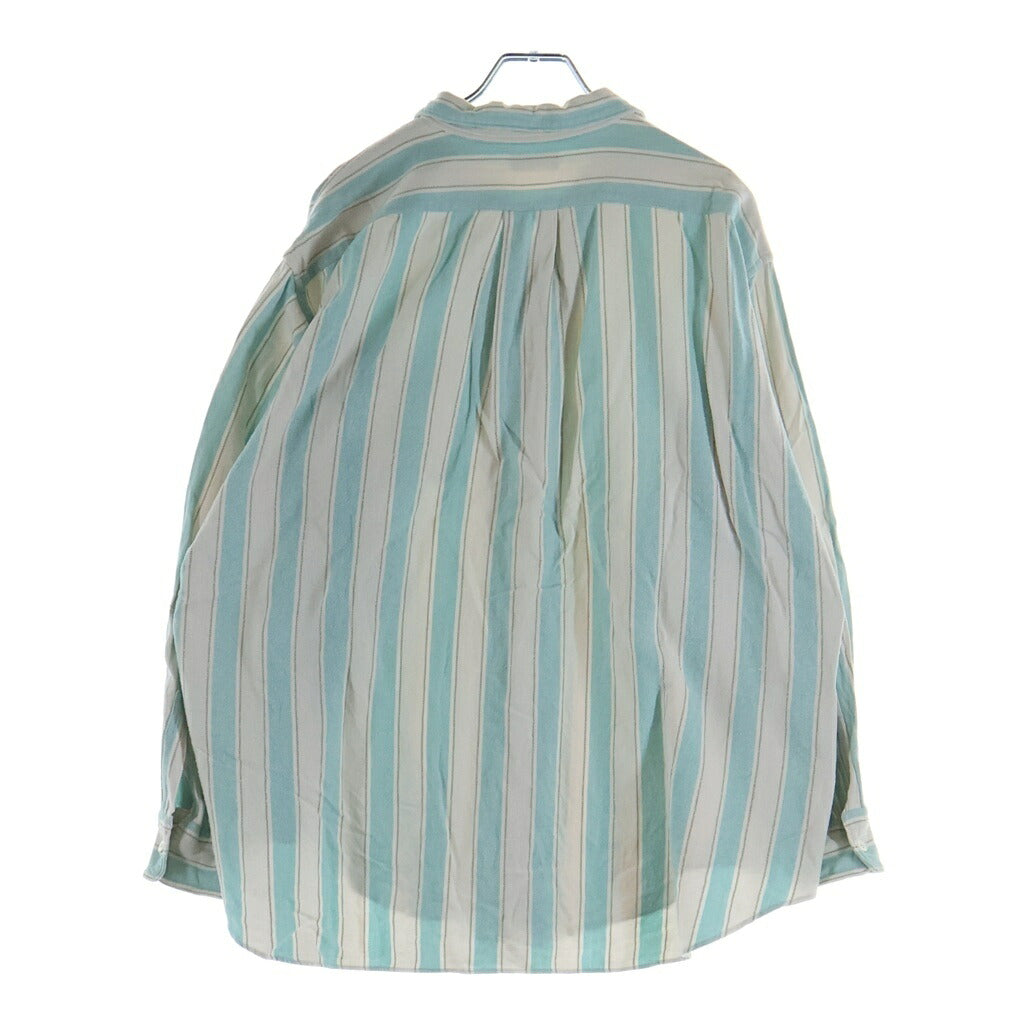 COMME des GARCONS HOMME(コムデギャルソンオム) 90-00S ARCHIVE アーカイブ 田中オム期 銀タグ デカオム ストライプ長袖シャツ ライトブルー