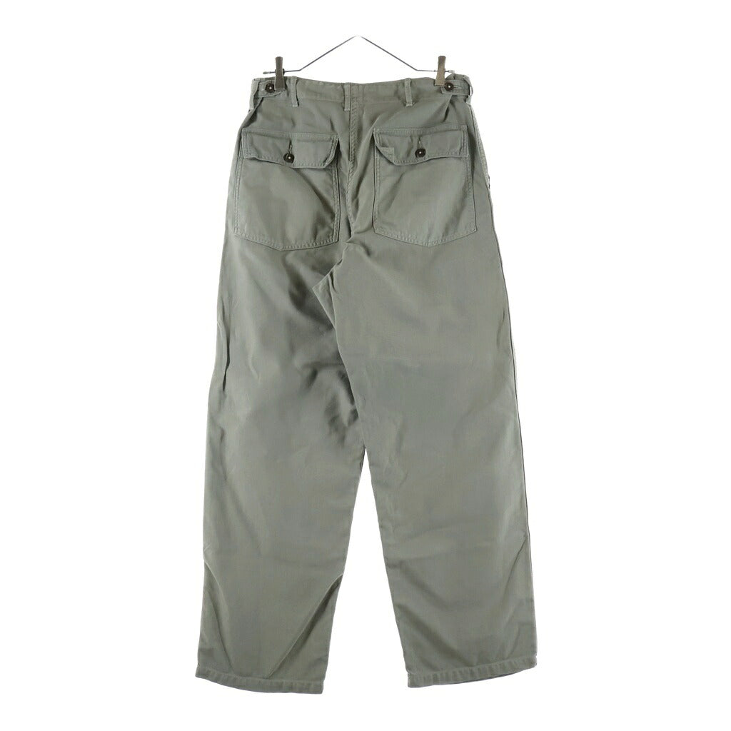 KAPTAIN SUNSHINE(キャプテンサンシャイン) BAKER PANT ワイドシルエット ボタンフライ ベイカーパンツ カーキ KSBSPT01