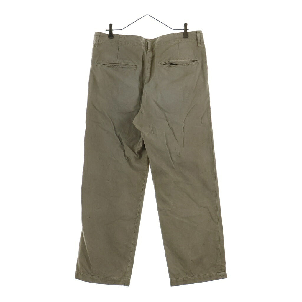 VISVIM(ヴィスヴィム) 22AW FIELD CHINO PANTS DMGD ボタンフライ フィールドチノパンツ ベージュ 0122205008005