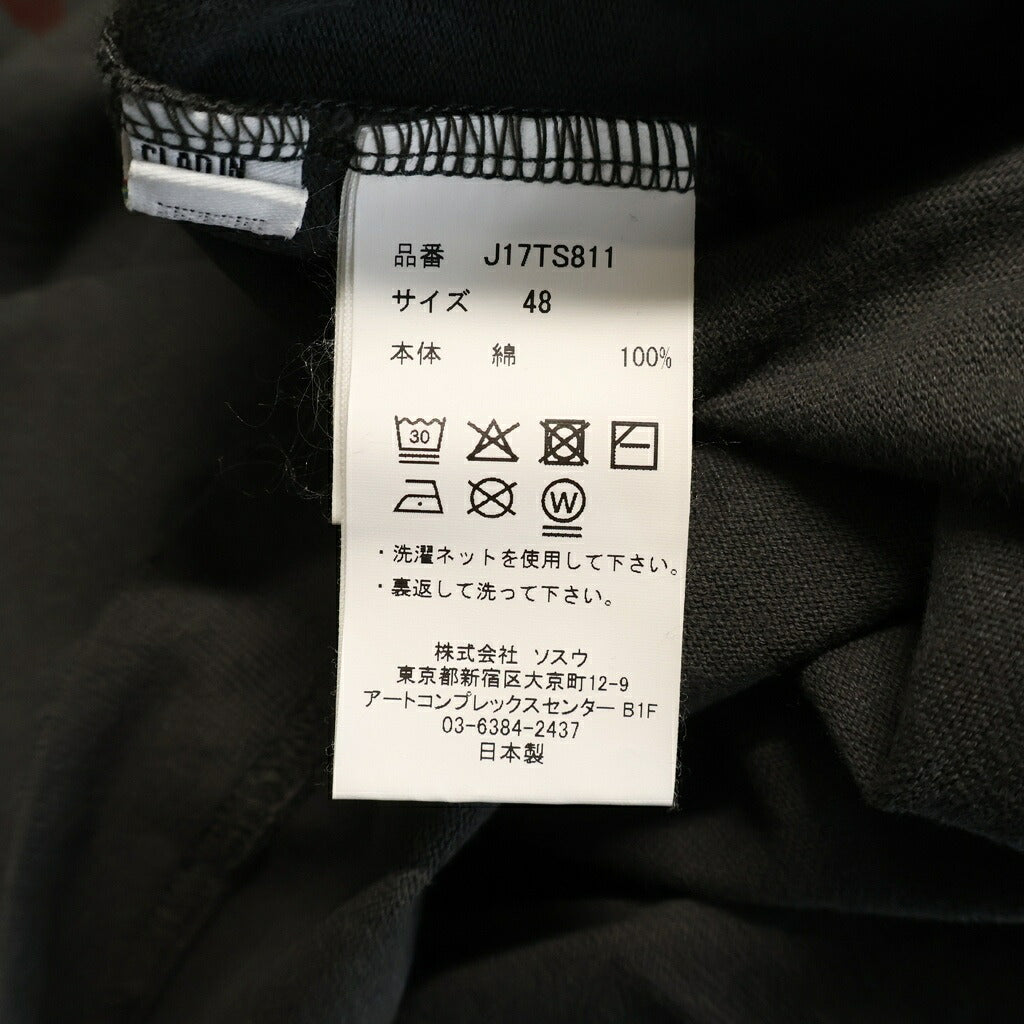 MAISON MIHARAYASUHIRO(メゾンミハラヤスヒロ) LEON DOODLE PRINTED T-SHIRT レオンドゥードゥル イラストプリントTシャツ 半袖クルーネックカットソー ダークグレー J17TS811-0