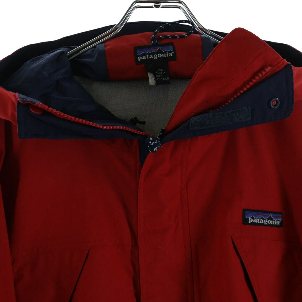 PATAGONIA(パタゴニア) 01AW STORM JACKET ストーム インナーメッシュ ジップアップフーデッドナイロンジャケット レッド 83602