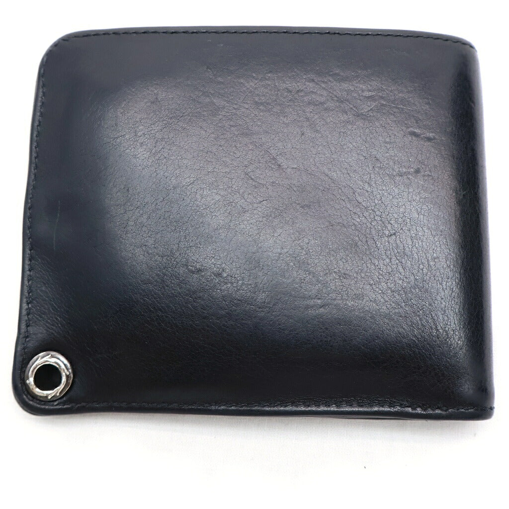 CHROME HEARTS(クロムハーツ) 1SNAP 1スナップ クロスボールボタン レザーウォレット 財布 ブラック