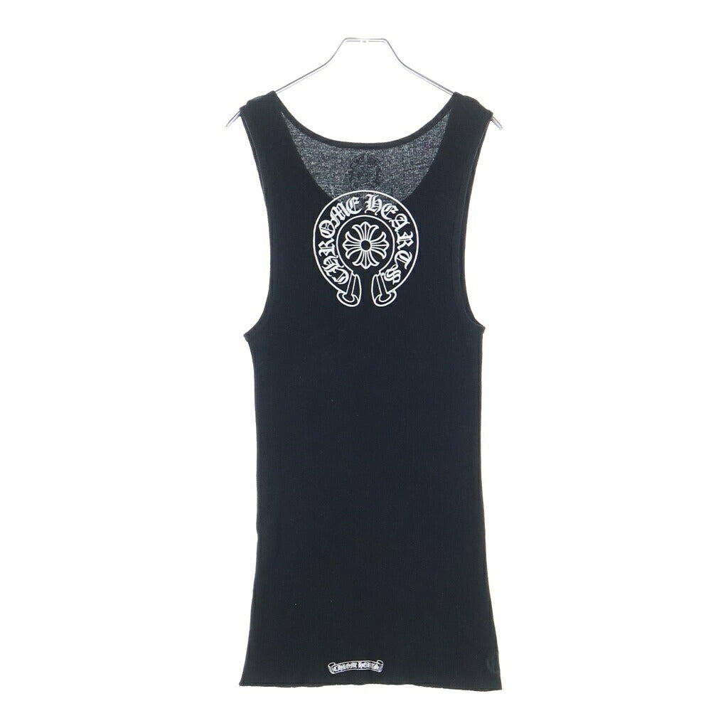 CHROME HEARTS(クロムハーツ) Horseshoe Logo Tank Top ホースシュー プリントタンクトップ ブラック