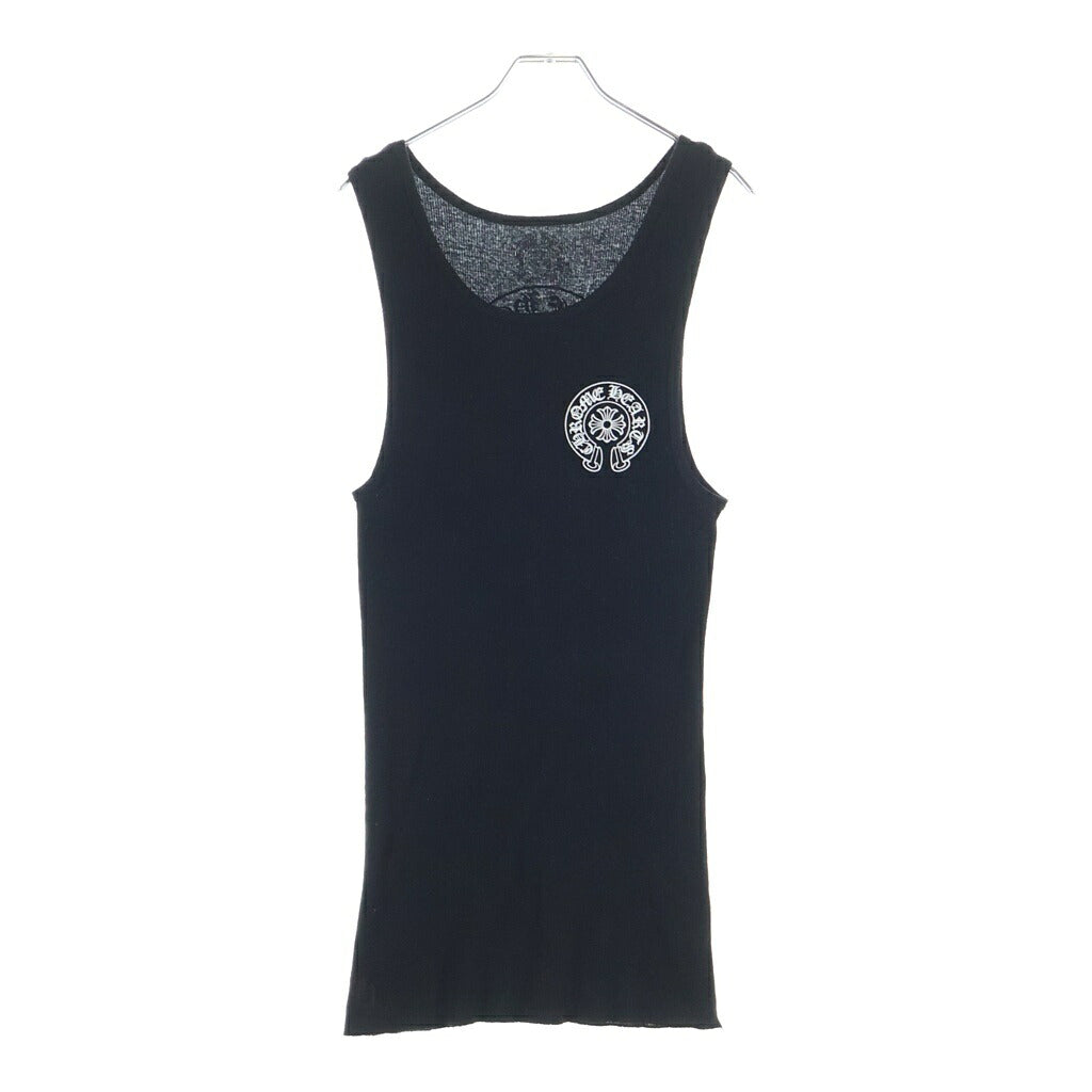 CHROME HEARTS(クロムハーツ) Horseshoe Logo Tank Top ホースシュー プリントタンクトップ ブラック