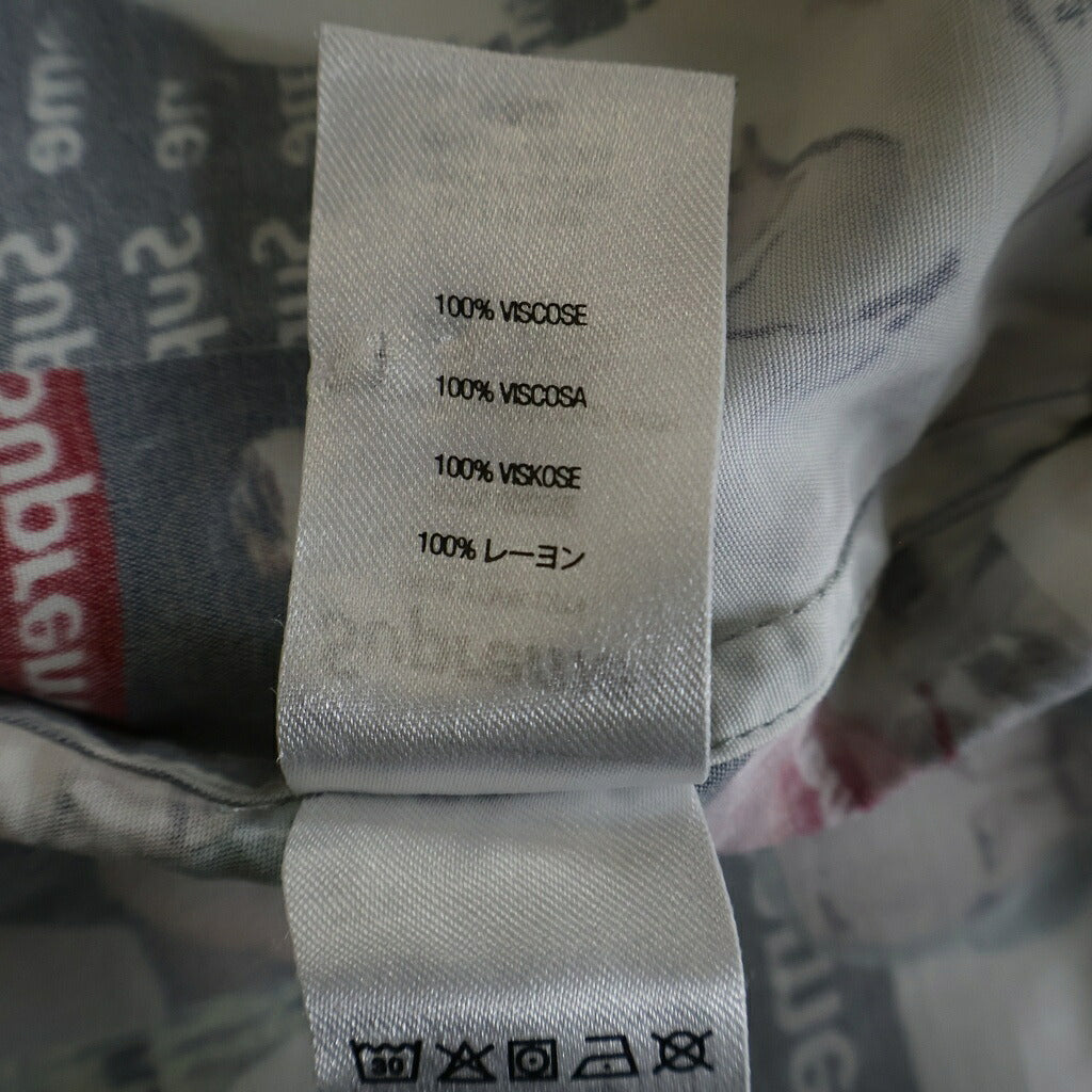 SUPREME(シュプリーム) 23SS Magazine S/S Shirt マガジン 総柄プリント 半袖レーヨンシャツ マルチカラー