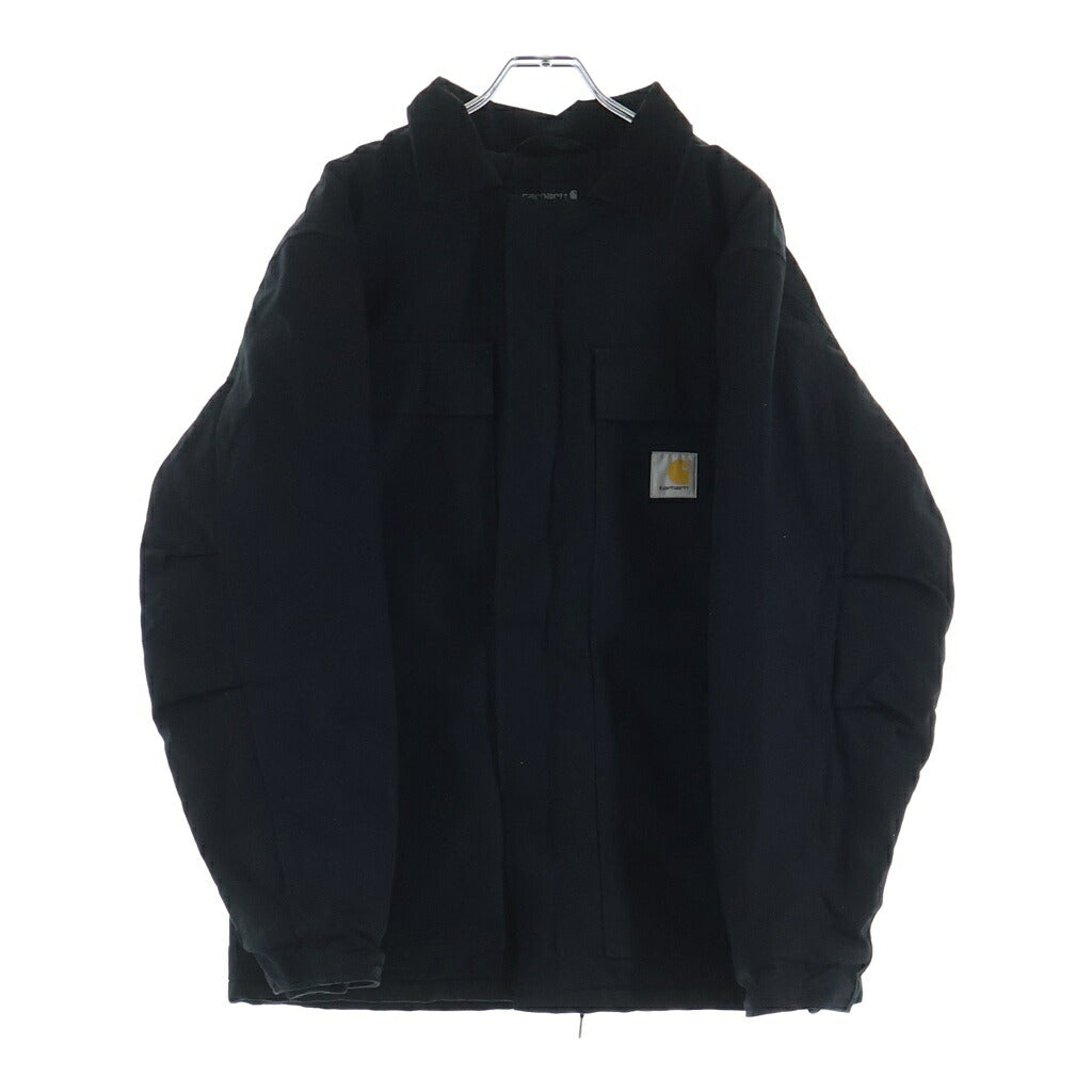 CARHARTT(カーハート) 24AW FIRM DUCK INSULATED TRADITIONAL COAT ジップアップ ヘビーウェイト ファームダック トラディショナルコート コットンワークジャケット ブラック OC0003-M