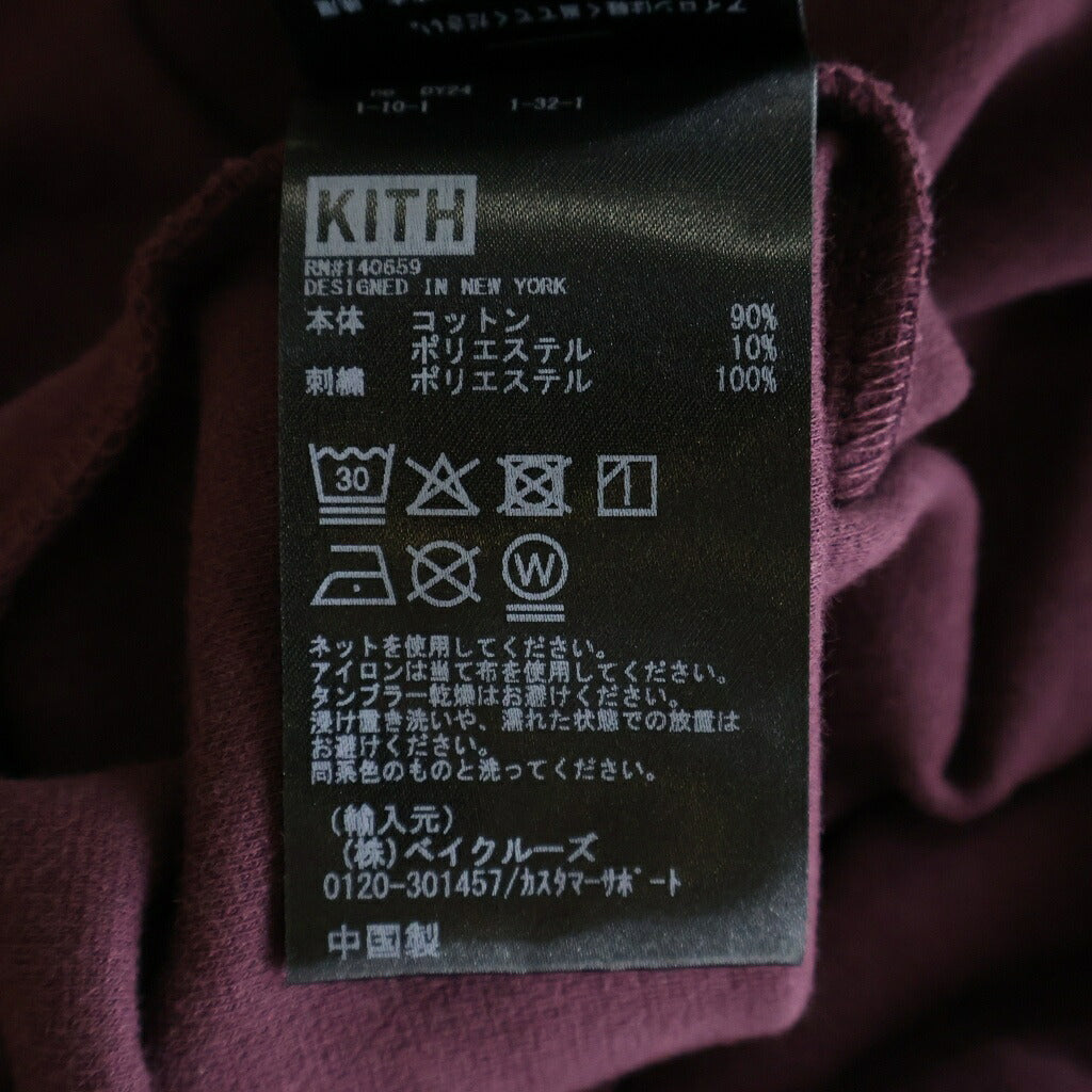 KITH(キス) 26AW PIQUE JACE POLO ピケ ジェイス ハーフジップ 長袖ポロシャツ レッド 26-070-060-0019-3-0