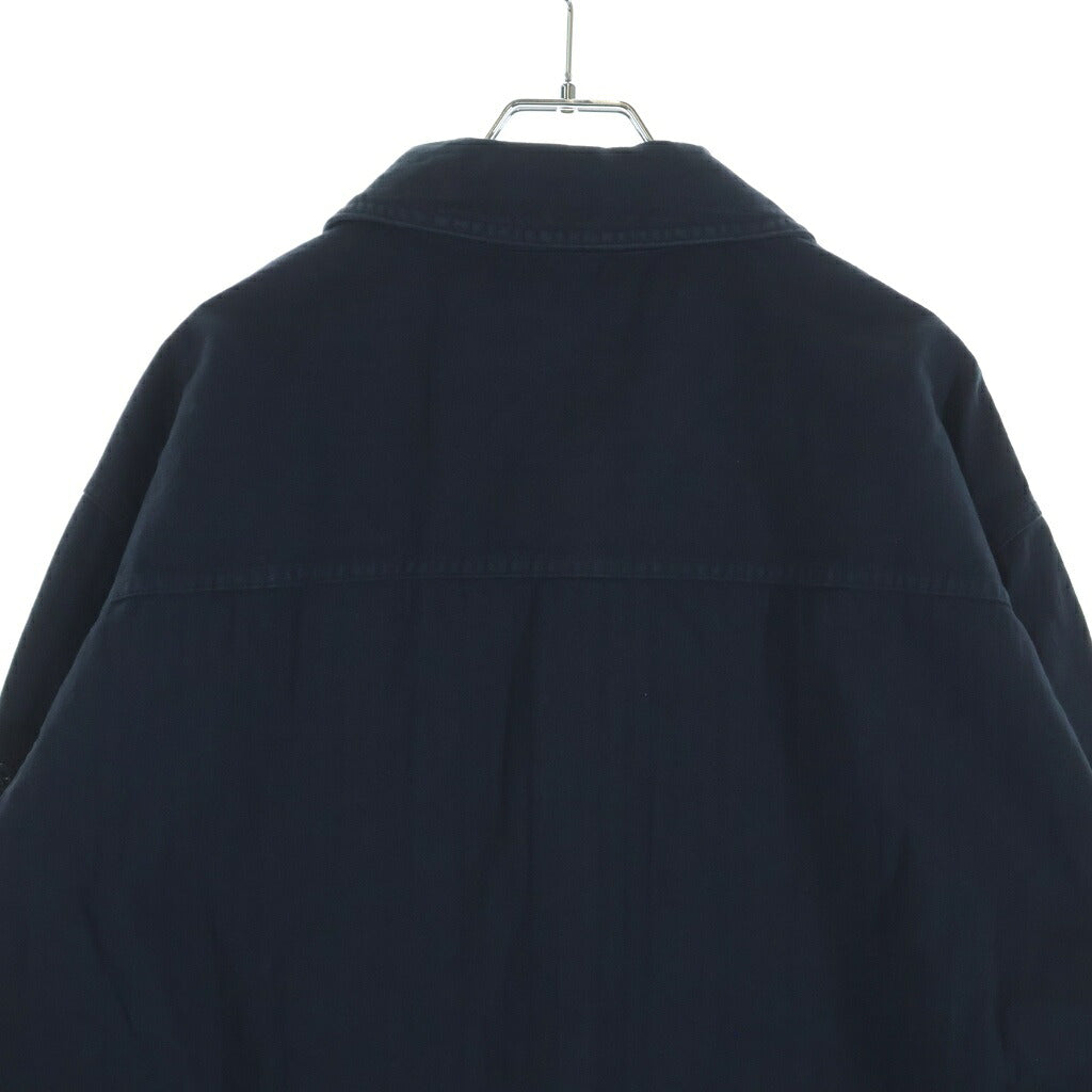STONE ISLAND(ストーンアイランド) COTTON HERRINGBONE ZIP SHIRT JACKET コットン ヘリンボーン ジップアップ シャツジャケット ネイビー L2S151200014 S0456