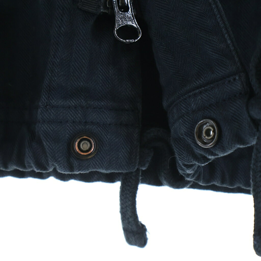 STONE ISLAND(ストーンアイランド) COTTON HERRINGBONE ZIP SHIRT JACKET コットン ヘリンボーン ジップアップ シャツジャケット ネイビー L2S151200014 S0456