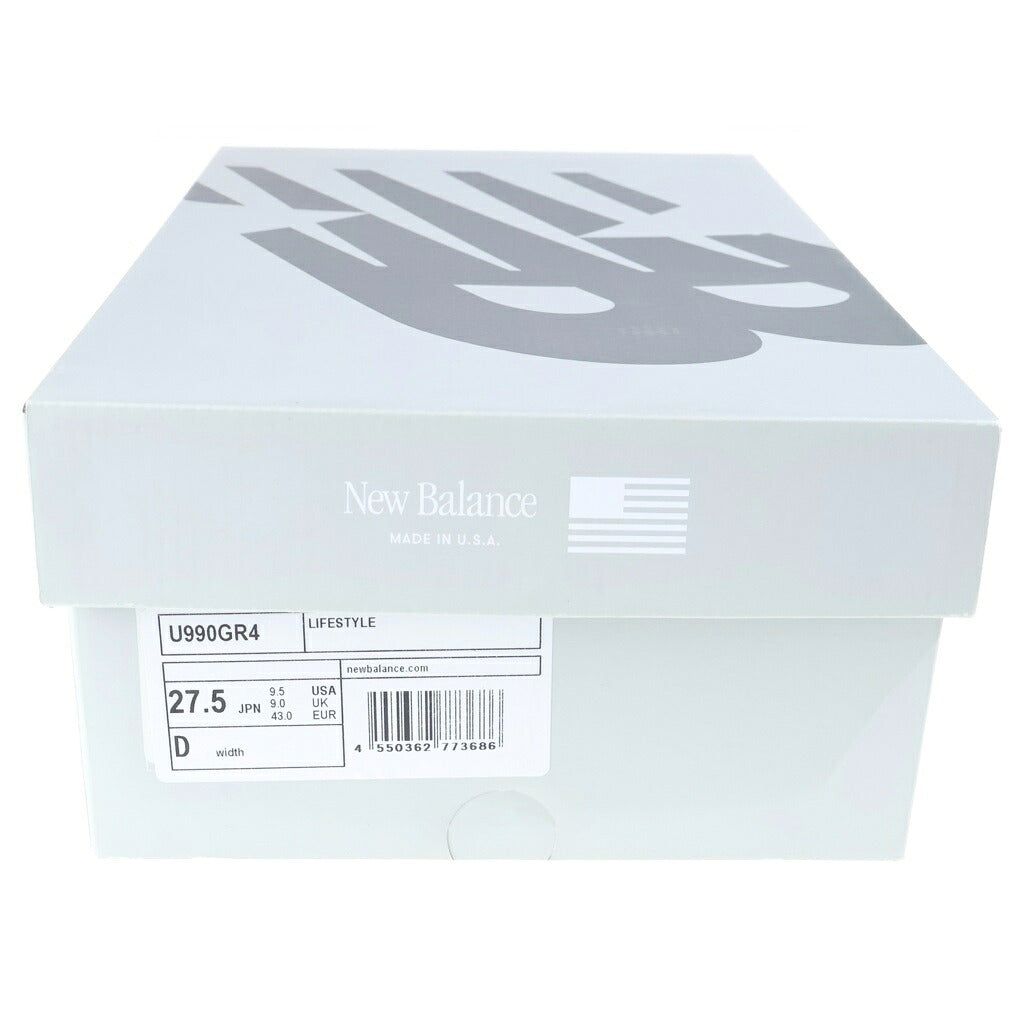 New Balance(ニューバランス) メッシュ ローカットスニーカー グレー UD9.5/27.5cm U990GR4