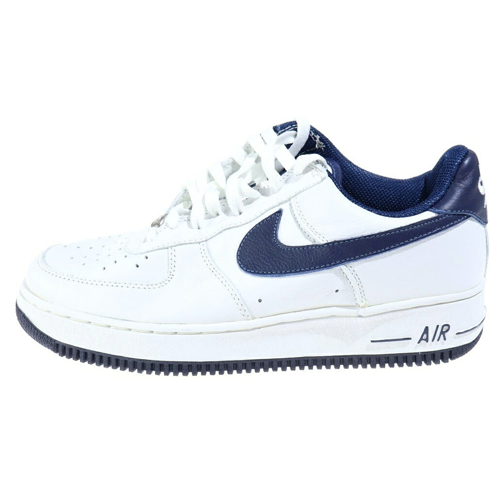 NIKE(ナイキ) 【観賞用 2002年製】 AIR FORCE 1 LOW エアフォース1 ローカットスニーカー ホワイト/ネイビー US9/27cm 624040-141