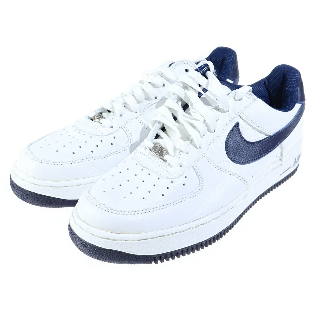 NIKE(ナイキ) 【観賞用 2002年製】 AIR FORCE 1 LOW エアフォース1 ローカットスニーカー ホワイト/ネイビー US9/27cm 624040-141