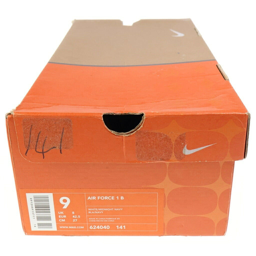 NIKE(ナイキ) 【観賞用 2002年製】 AIR FORCE 1 LOW エアフォース1 ローカットスニーカー ホワイト/ネイビー US9/27cm 624040-141