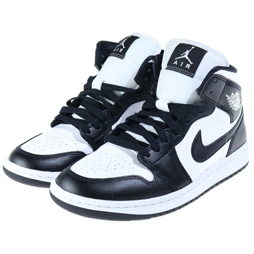 NIKE(ナイキ) WMNS AIR JORDAN MID ウィメンズ エアジョーダン 1 ミッドカットスニーカー ブラック/ホワイト US8/25cm DV0991-100