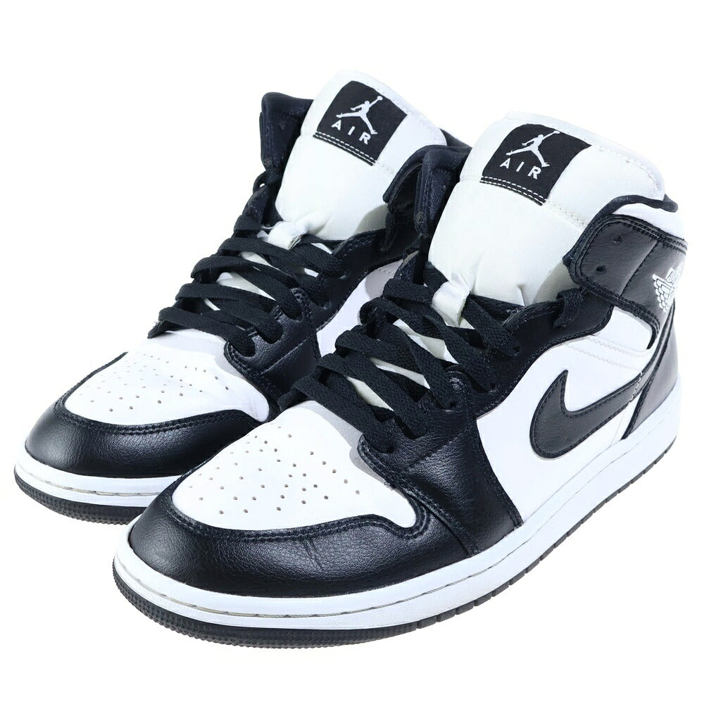 NIKE(ナイキ) WMNS AIR JORDAN MID ウィメンズ エアジョーダン 1 ミッドカットスニーカー ブラック/ホワイト US11/28cm DV0991-100