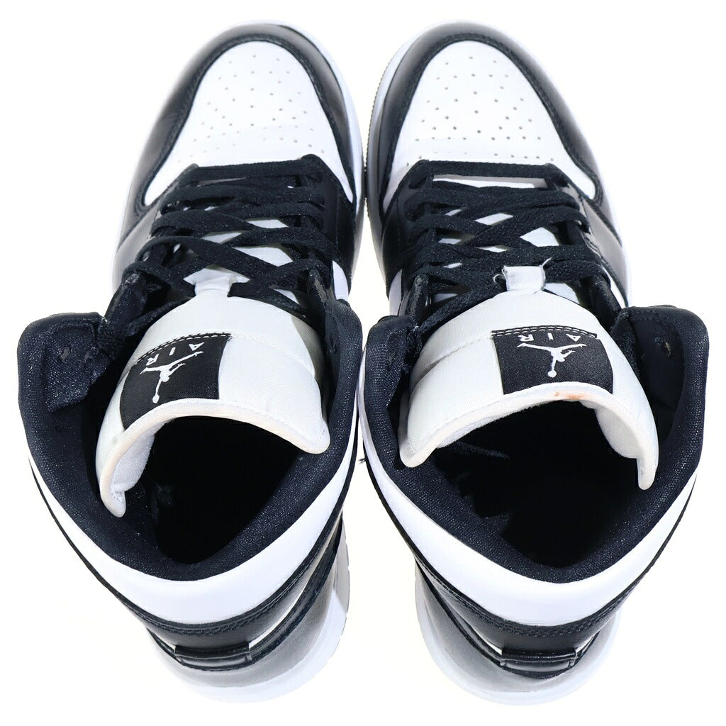 NIKE(ナイキ) WMNS AIR JORDAN MID ウィメンズ エアジョーダン 1 ミッドカットスニーカー ブラック/ホワイト US11/28cm DV0991-100