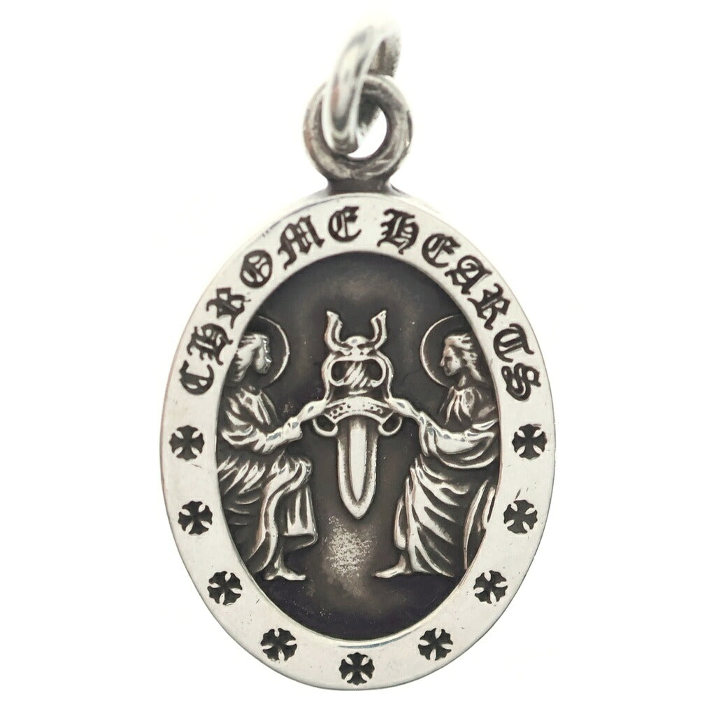 CHROME HEARTS(クロムハーツ) ANGEL MEDAL OVAL オーバルエンジェルメダル ペンダントトップ シルバー BCA207