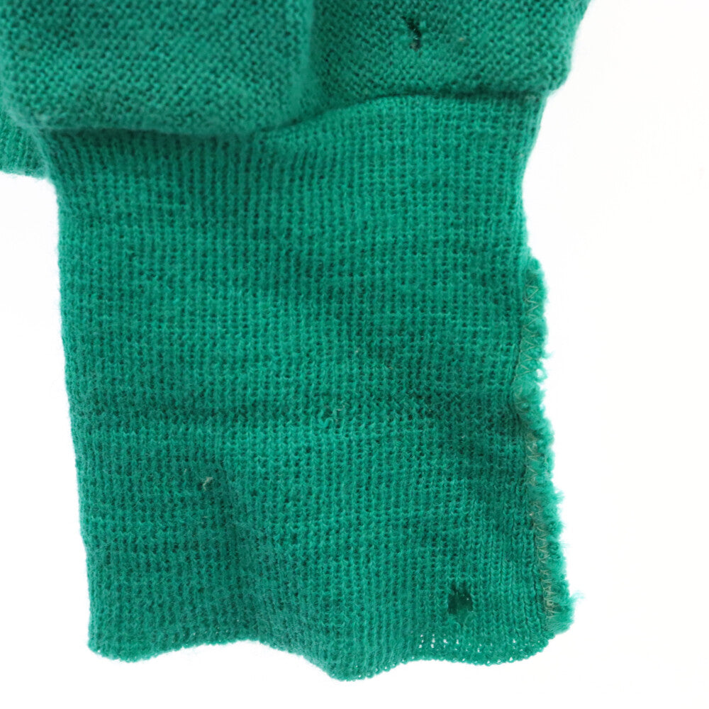 LACOSTE(ラコステ) 90s USA製 IZOD V Neck Knit アイゾッド Vネックニット長袖セーター ビンテージ グリーン