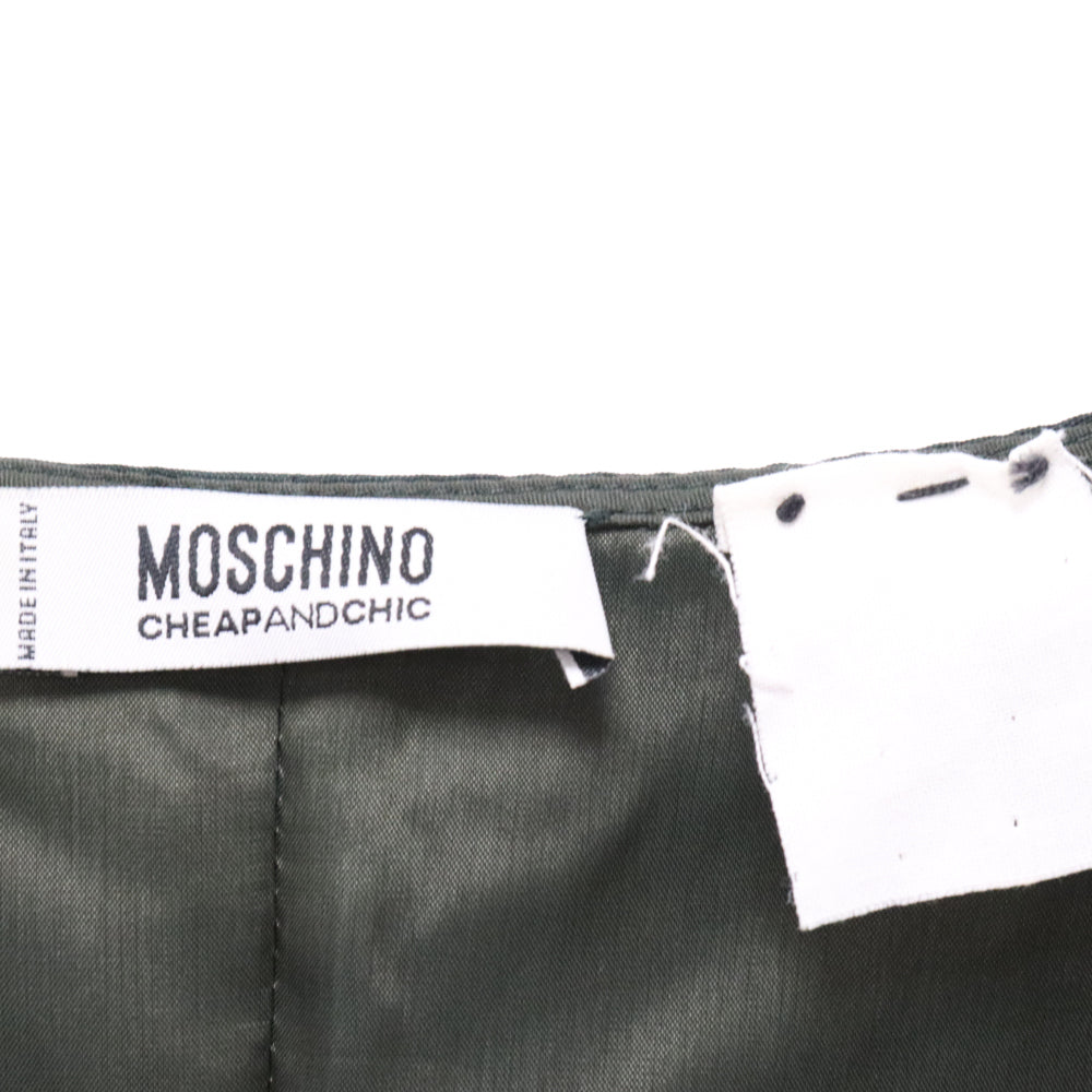 MOSCHINO(モスキーノ) フラワービジュー ワンピース グリーン