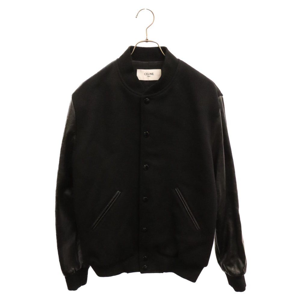 CELINE(セリーヌ) 22AW BOY DOLL TEDDY JACKET IN TEXTURED WOOL ボーイドールテディジャケット ブラック BLACK 2V09M896C