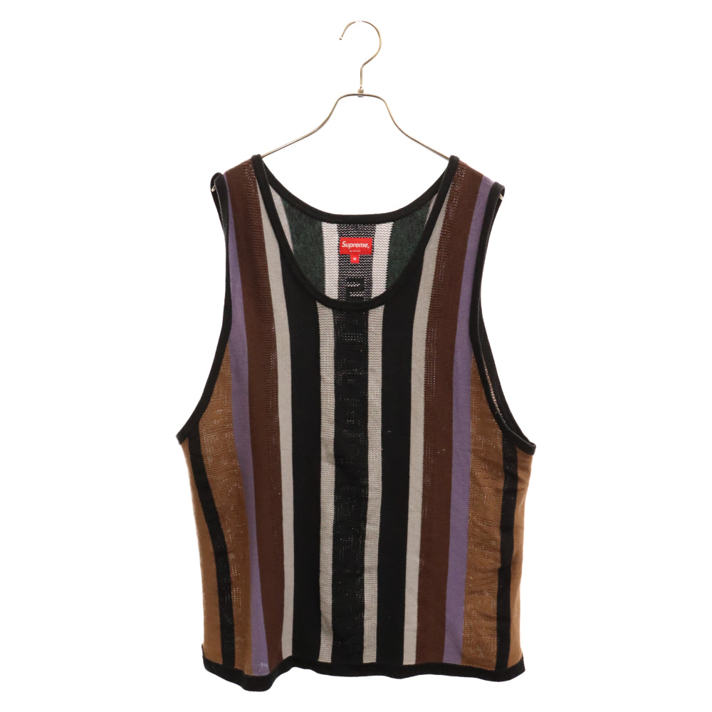 SUPREME(シュプリーム) 23SS Knit Stripe Tank Top ニット ストライプ タンクトップ マルチ