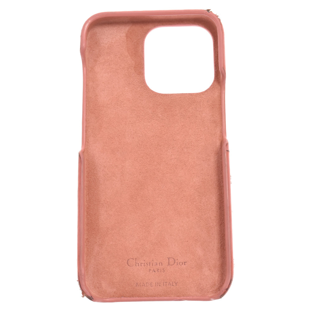 Christian Dior(クリスチャンディオール) LADY DIOR Phone Case レディディオール スマートフォンケース ピンク 14Pro