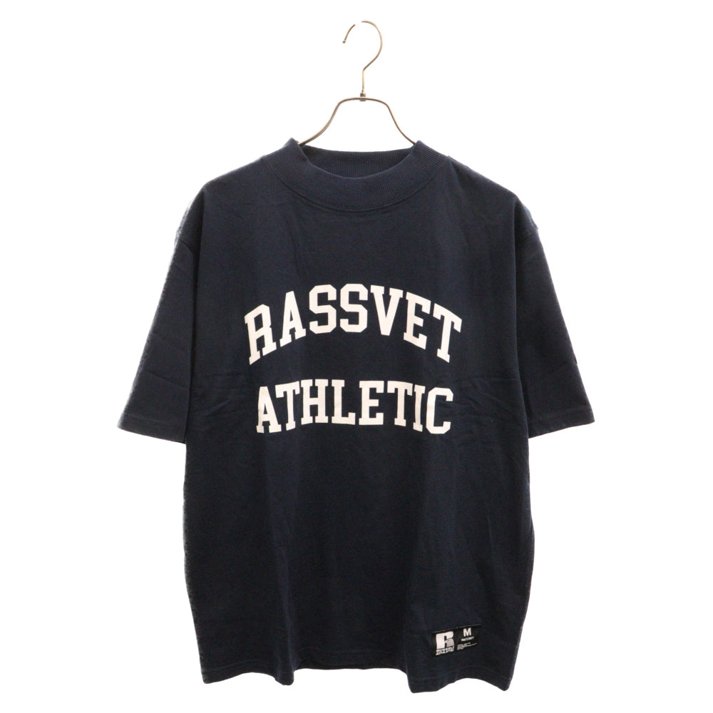 PACCBET(ラスベート) ×Russell Athletic ラッセルアスレティック クルーネック半袖Tシャツ ネイビー