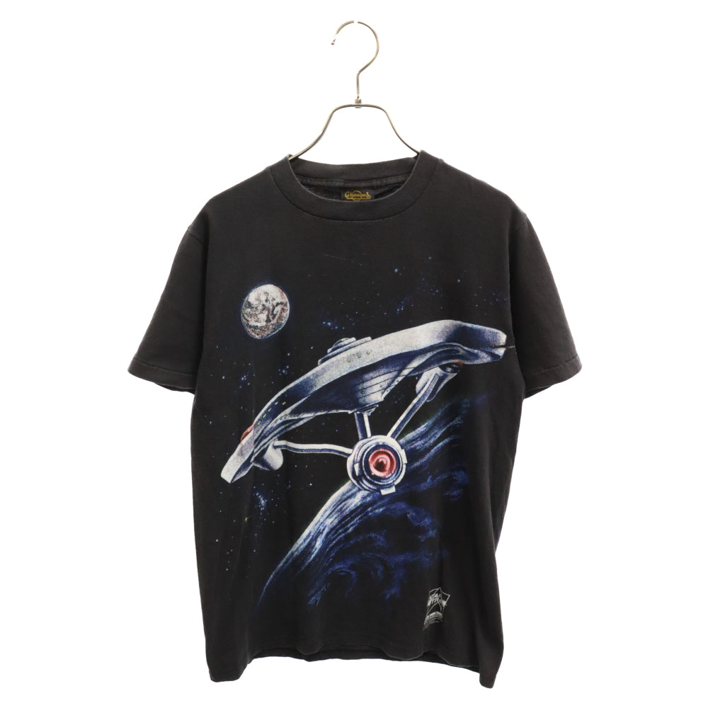 VINTAGE(ヴィンテージ) 90s VINTAGE STAR TREK ヴィンテージ スター トレック 両面 プリント 半袖Tシャツカットソー ブラック