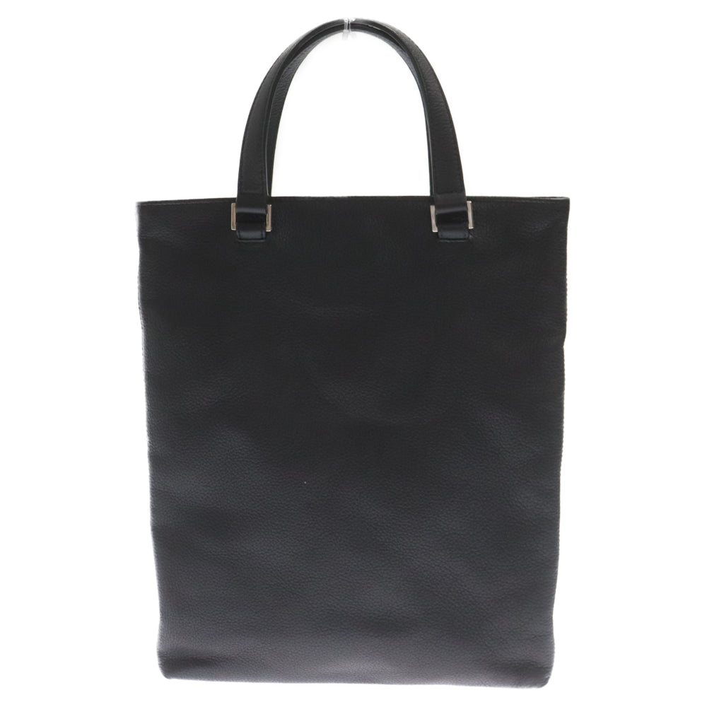 Dior HOMME(ディオールオム) ロゴ型押し レザートートバッグ ハンドバッグ ブラック 22-BO-0166