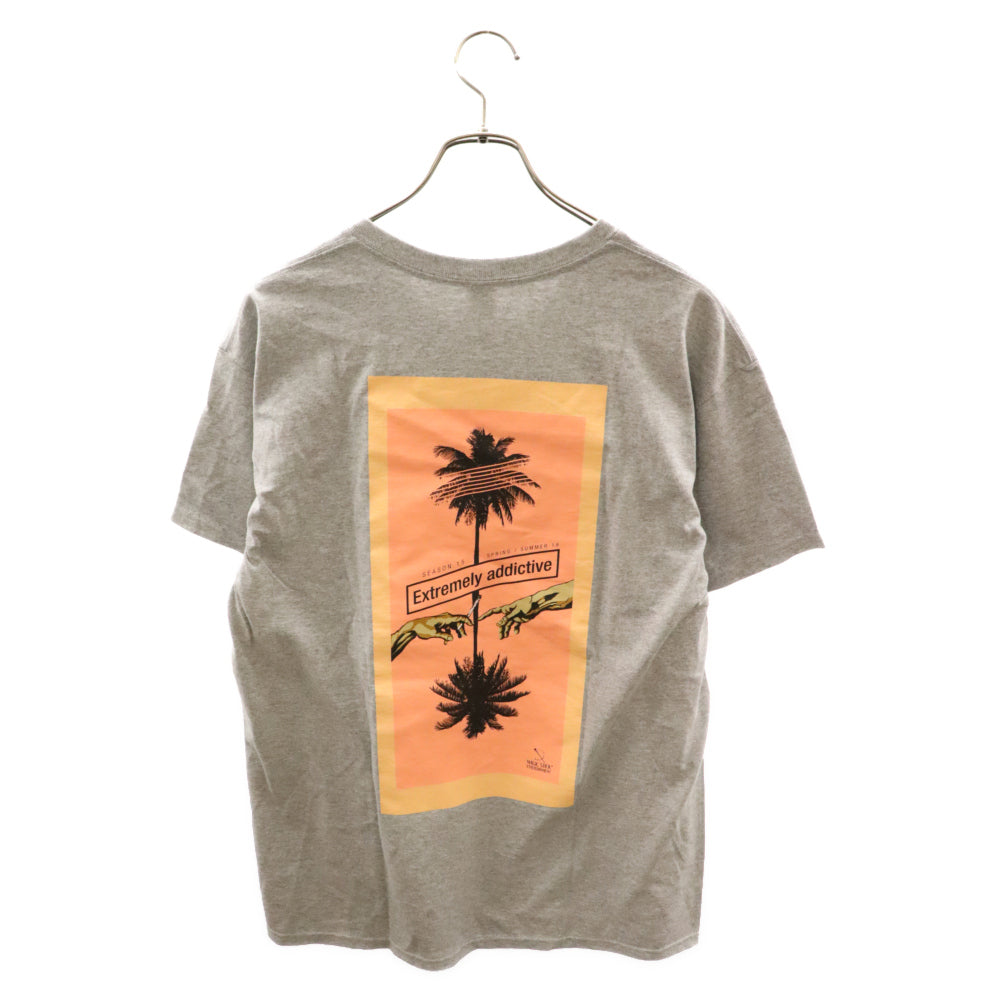 MAGIC STICK(マジックスティック) バックプリント 半袖Tシャツ グレー