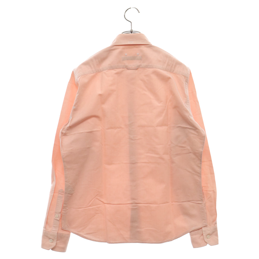 SOPHNET.(ソフネット) OXFORD B.D SHIRT 刺繍 オックスフォード ボタンダウン 長袖シャツ ピンク SOPH-000037